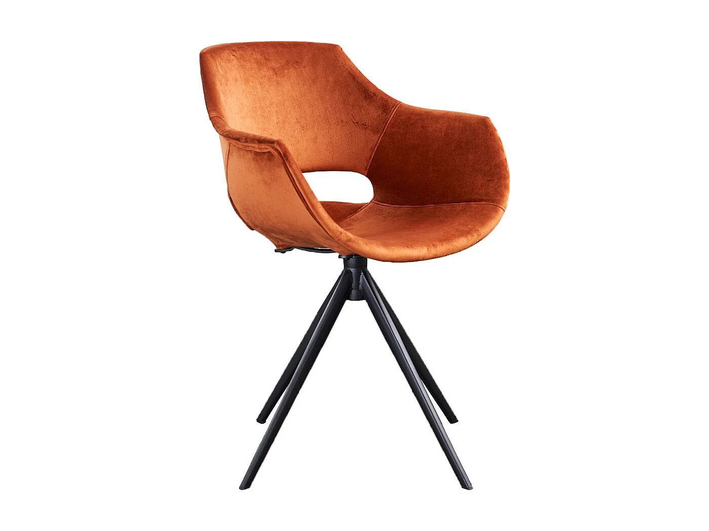 Fauteuil - marron Velours - ZAJA