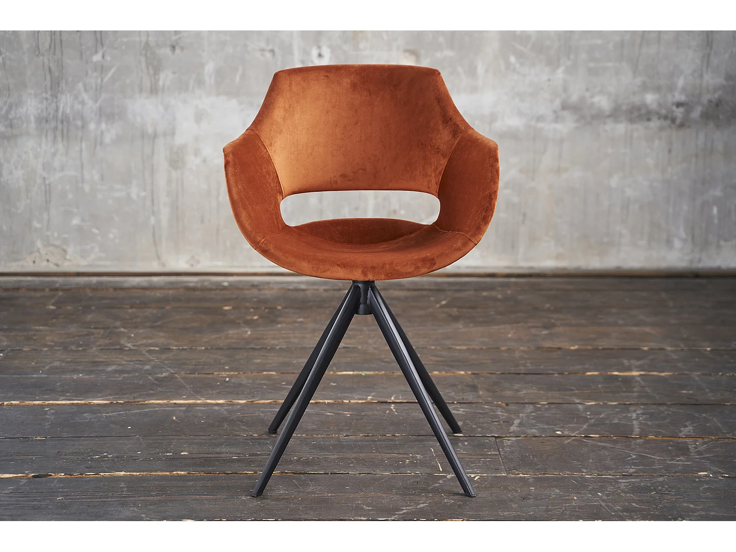 Fauteuil - marron Velours - ZAJA