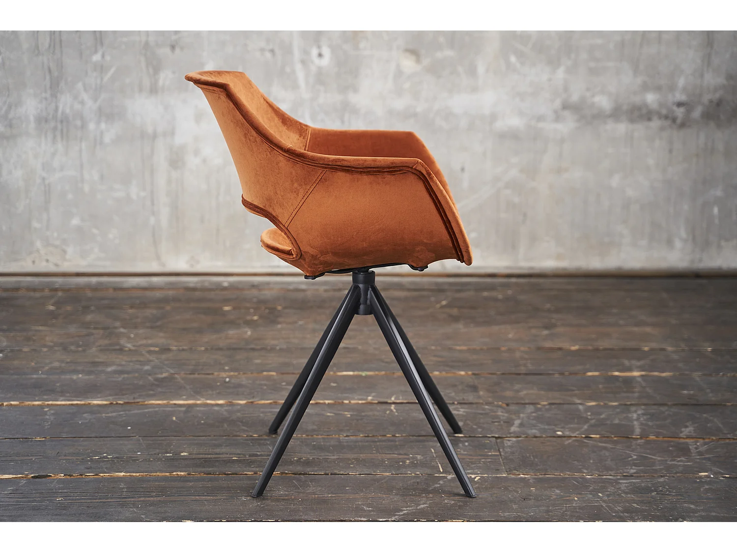 Fauteuil - marron Velours - ZAJA