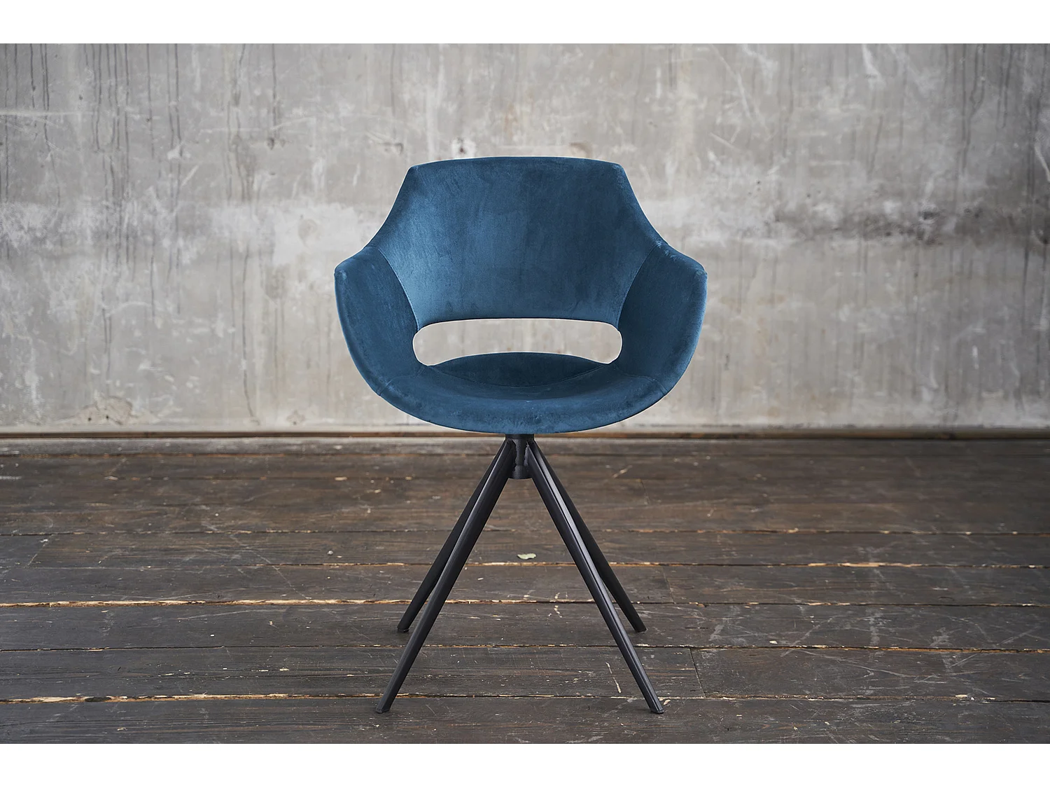 Fauteuil - Pétrole Velours - ZAJA