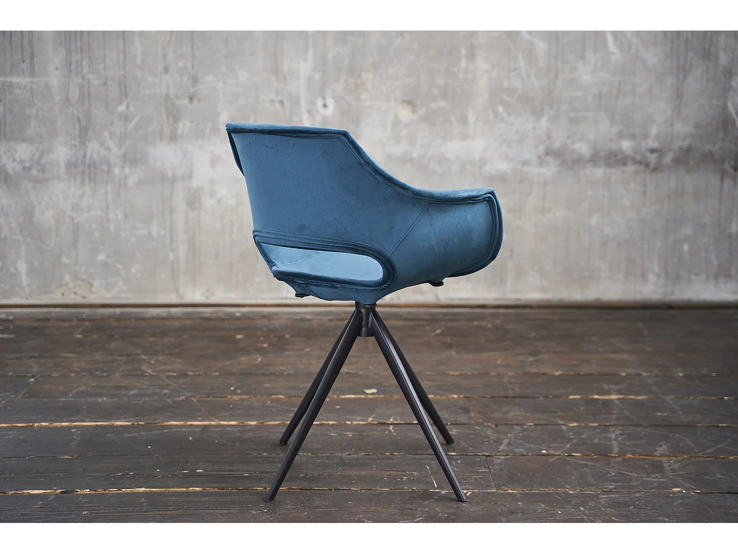 Fauteuil - Pétrole Velours - ZAJA