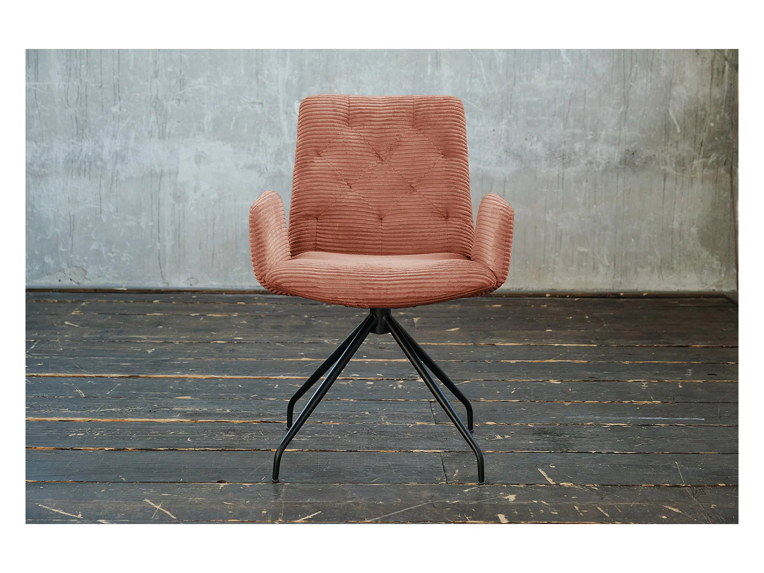 Sedia - marrone Velluto a coste - CHARME