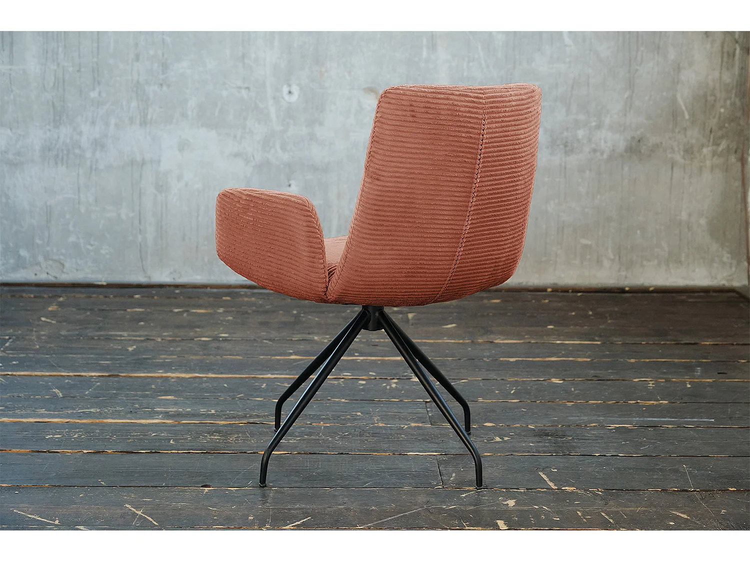Fauteuil - marron Velours côtelé - CHARME
