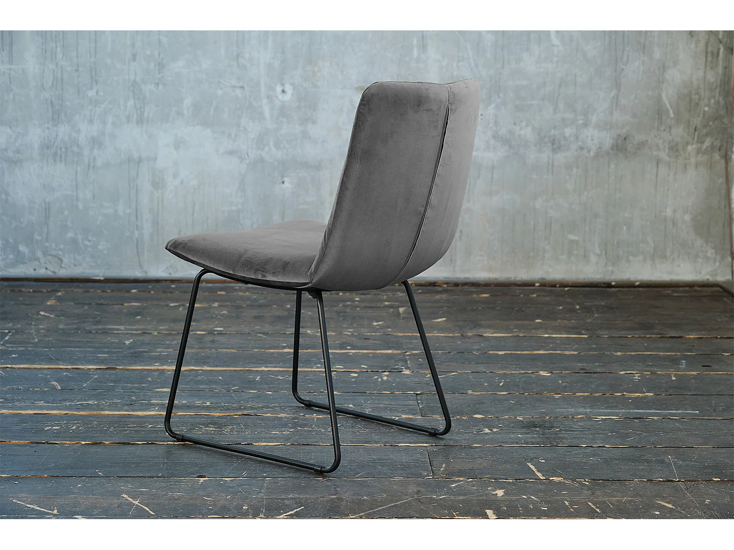 Silla - gris piedra terciopelo - CHARME