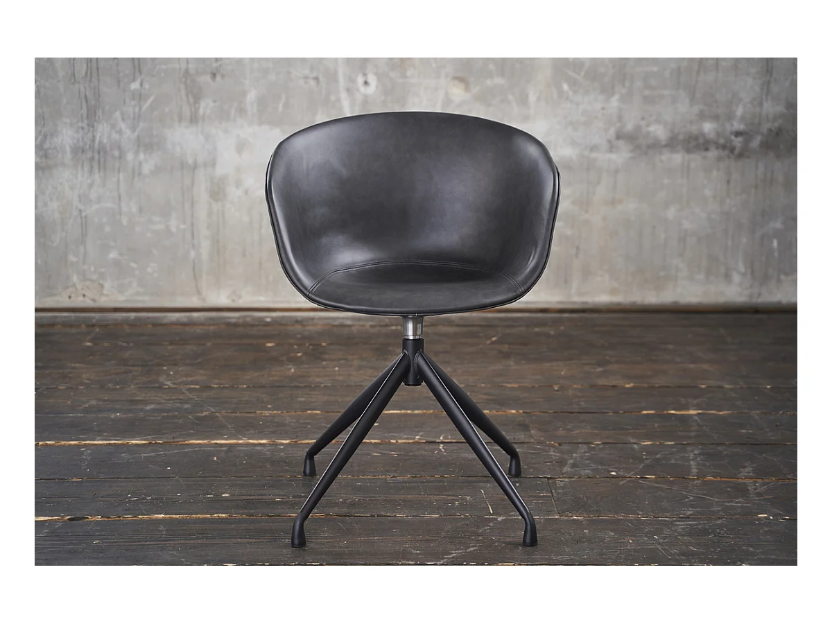 Fauteuil - Gris similicuir - DANI