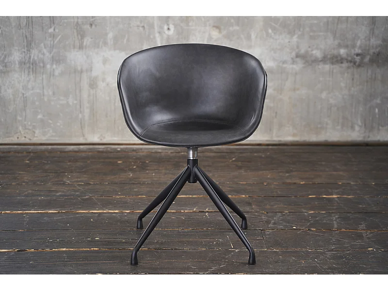 Fauteuil - Gris similicuir - DANI