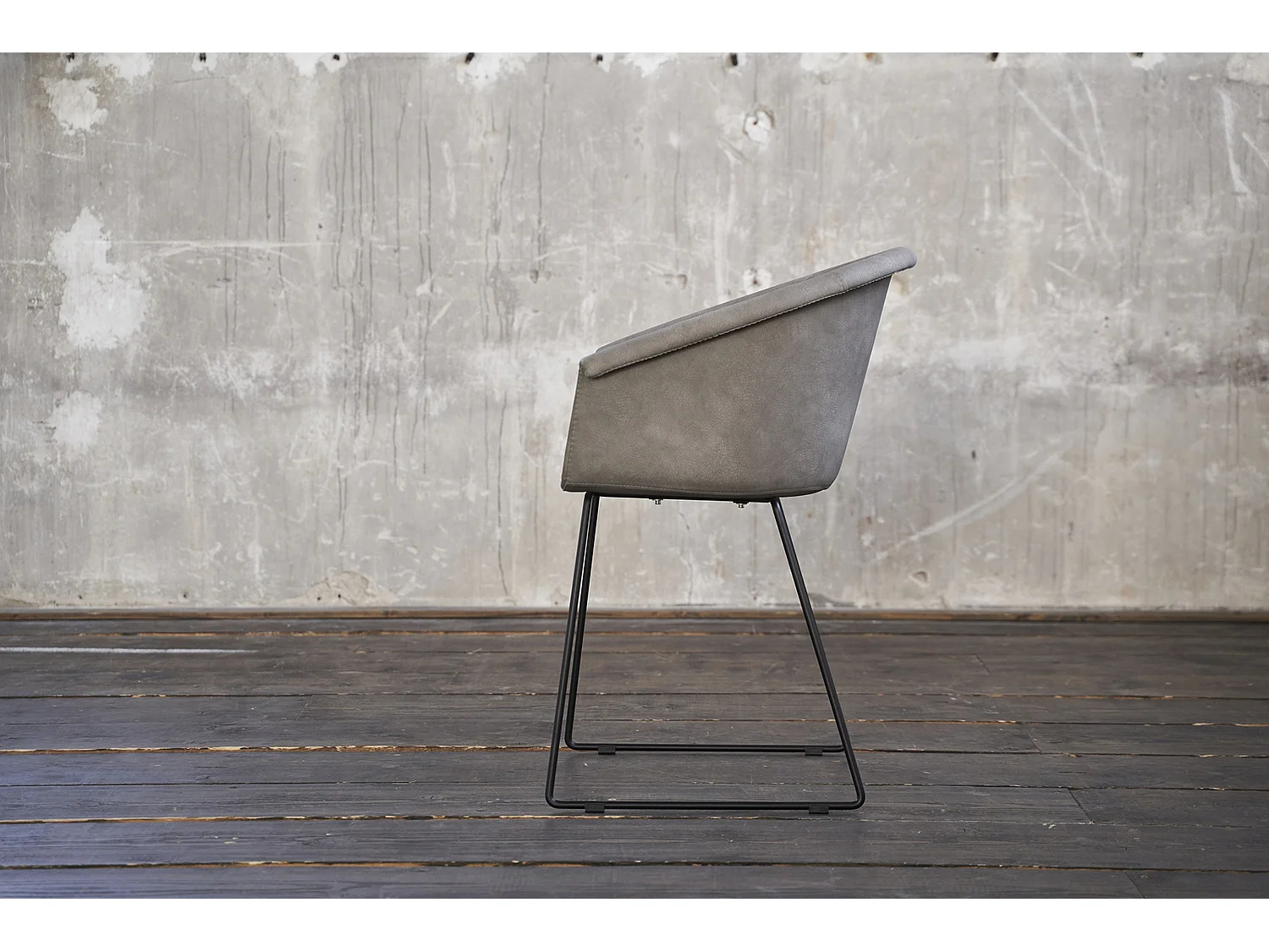 Stuhl - Grau Kunstleder - GISY