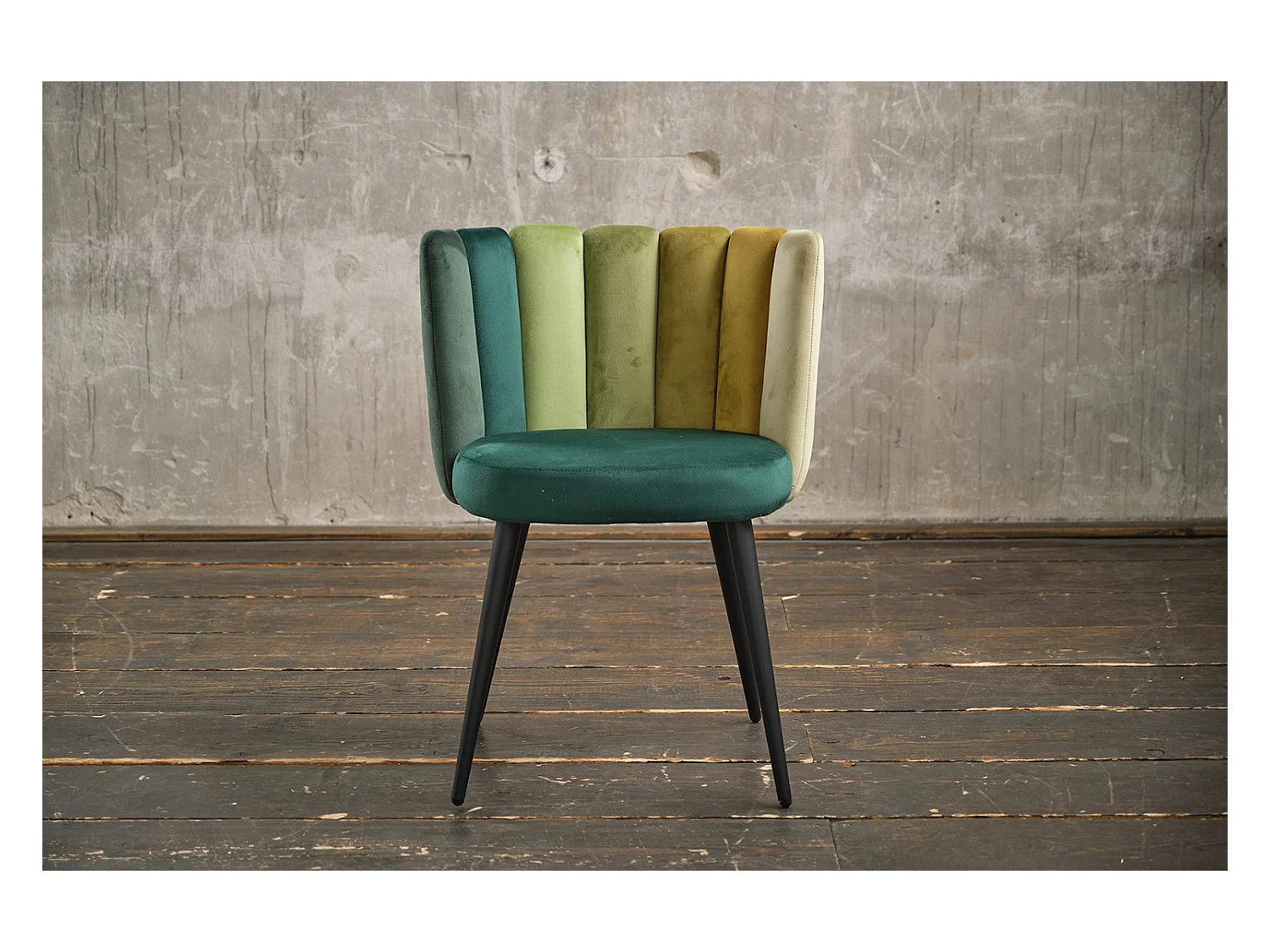 Chaise - Vert Velours - JADA