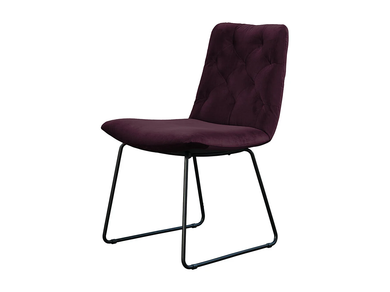 Sedia imbottita - Violetta velluto - CHARME