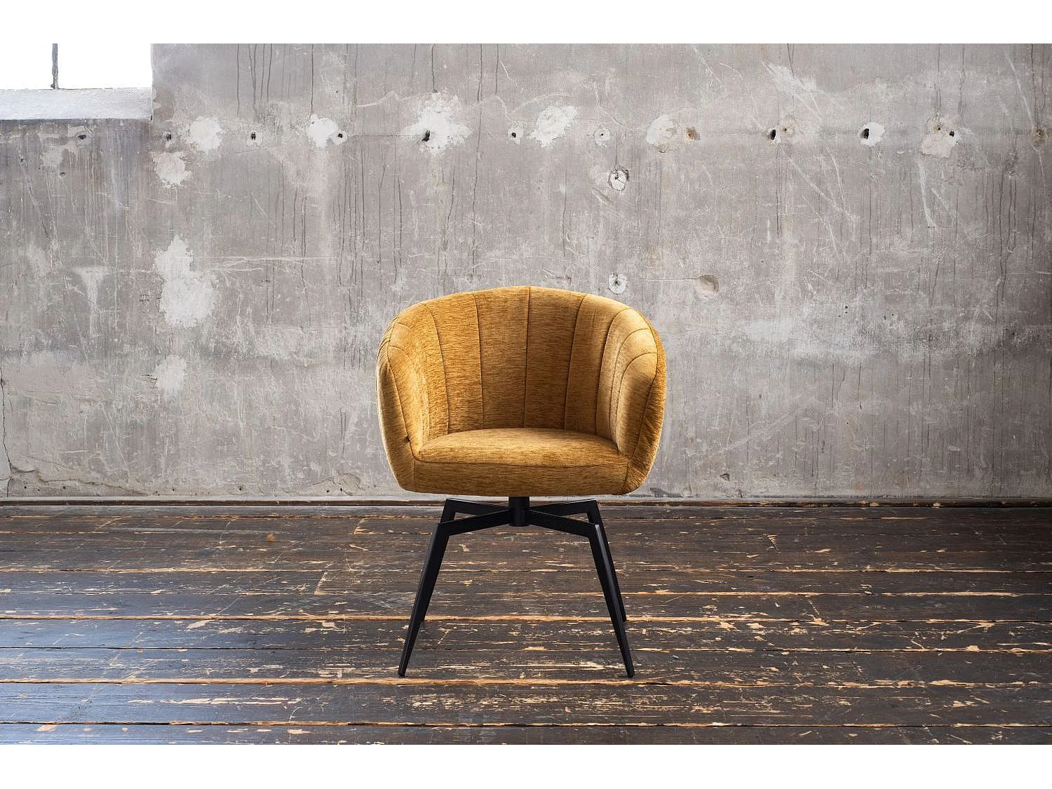 Polsterstuhl - Gold Webstoff - LIMA