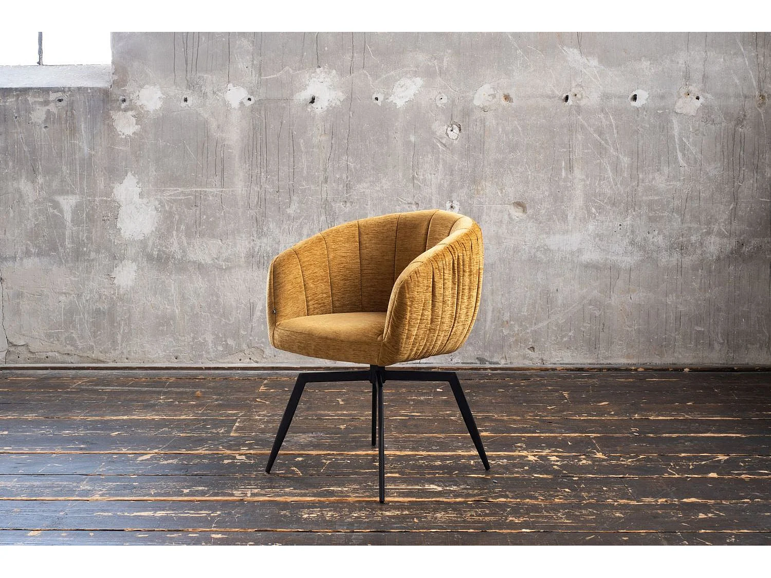 Polsterstuhl - Gold Webstoff - LIMA