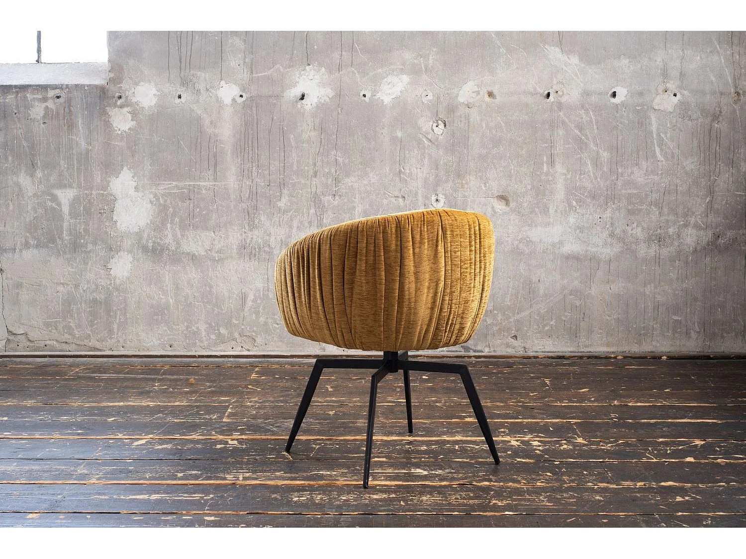 Polsterstuhl - Gold Webstoff - LIMA