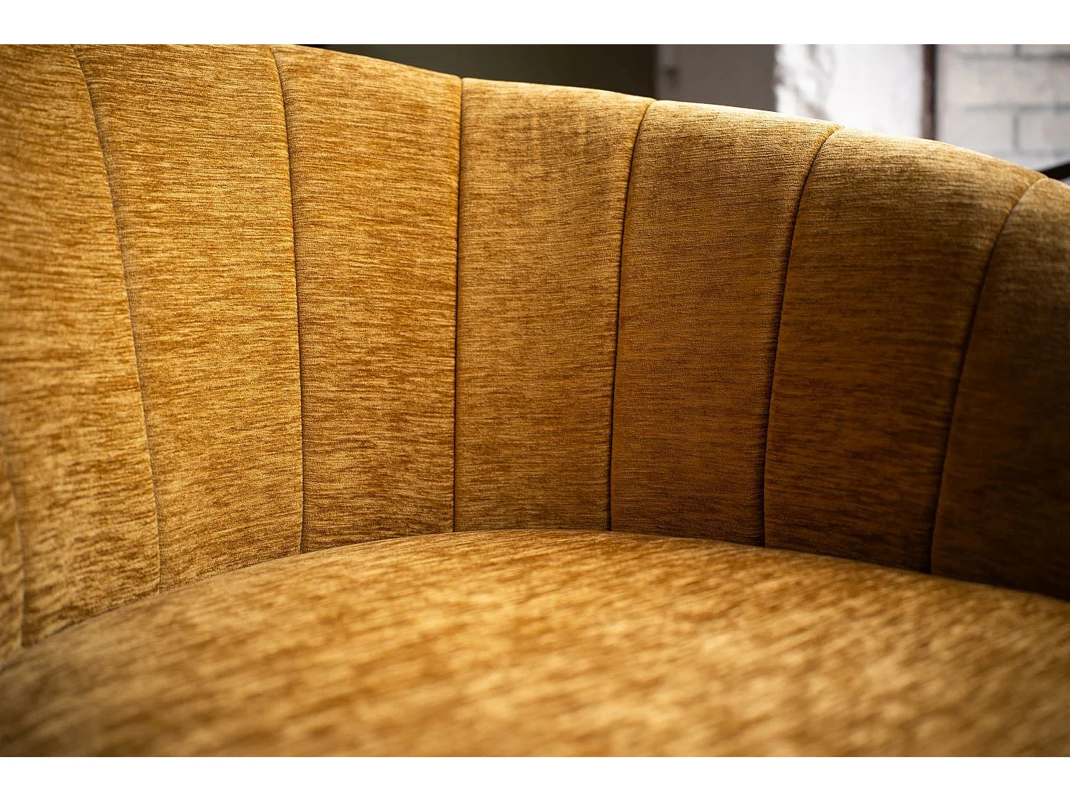 Polsterstuhl - Gold Webstoff - LIMA