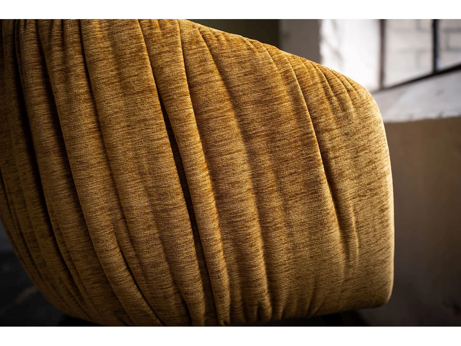 Polsterstuhl - Gold Webstoff - LIMA