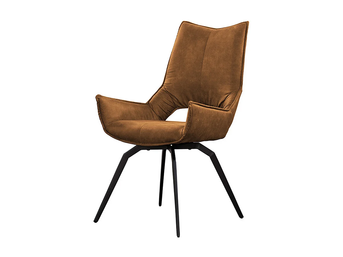 Fauteuil - marron tissu tissé - SIVO