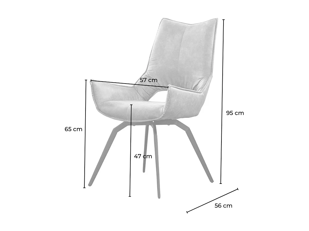 Silla - marrón tela tejida - SIVO