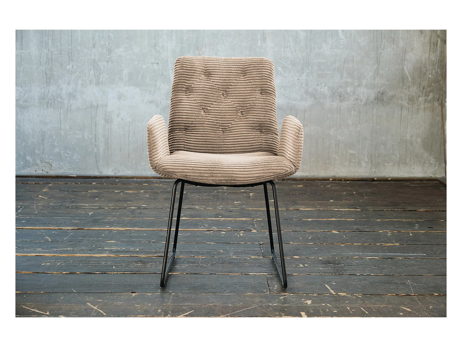 Stuhl - Taupe Cord - CHARME