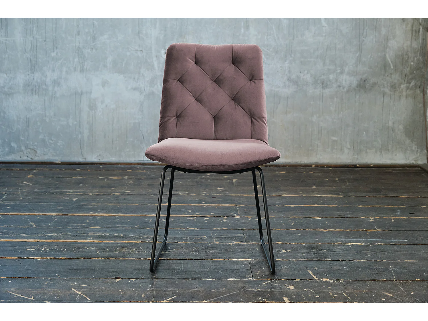 Silla - Rosado terciopelo - CHARME