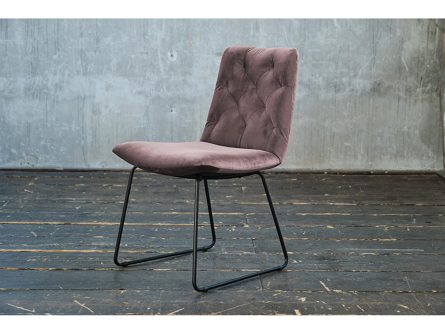 Polsterstuhl - Rosé Velvet - CHARME