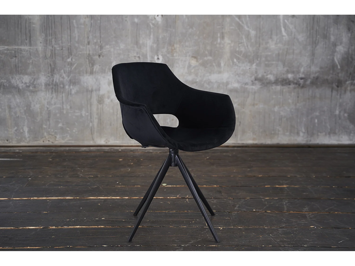Fauteuil - Noir Velours - ZAJA