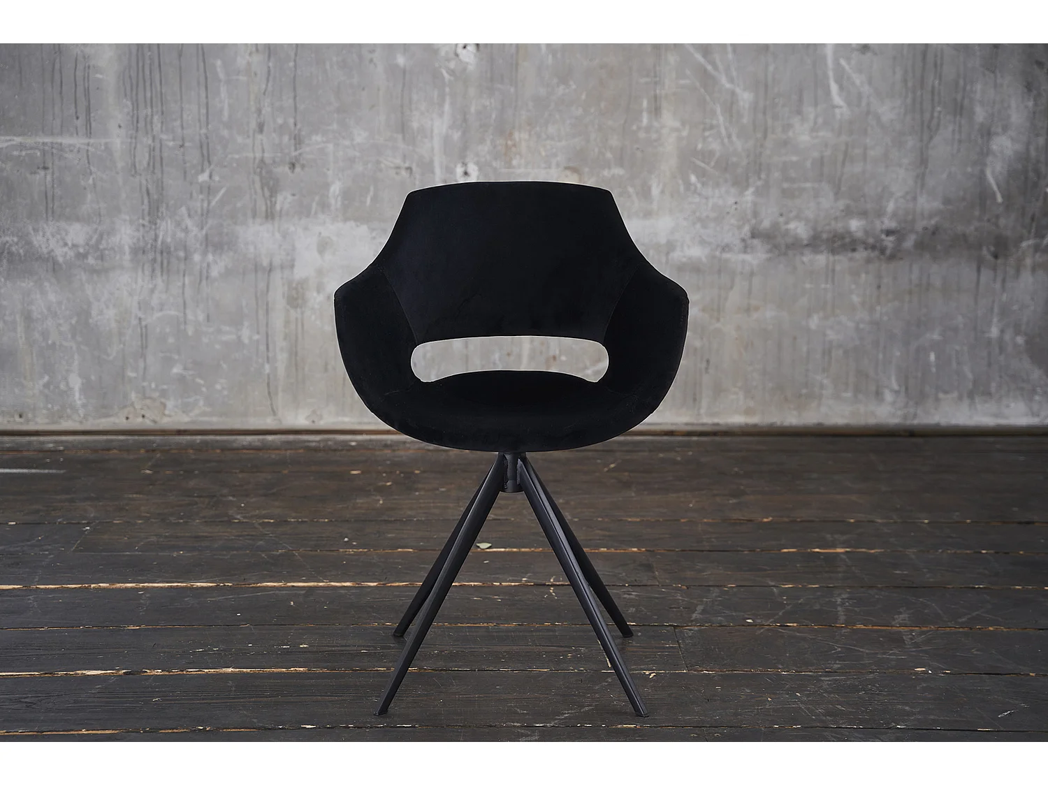 Fauteuil - Noir Velours - ZAJA