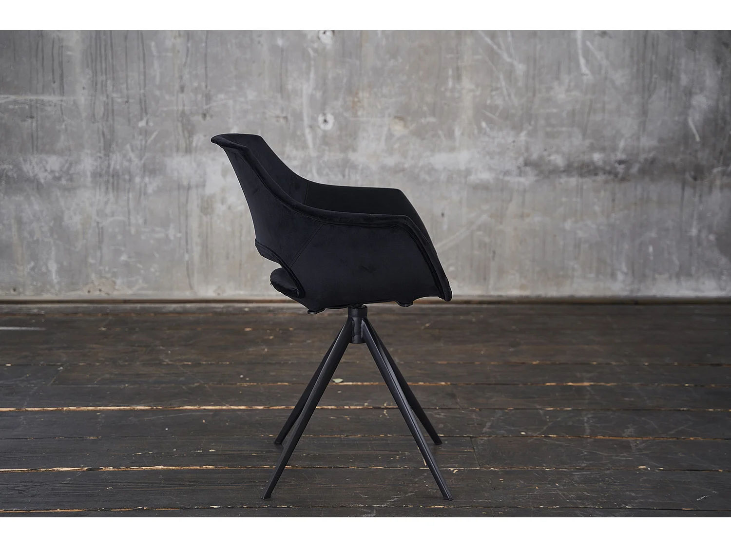 Fauteuil - Noir Velours - ZAJA