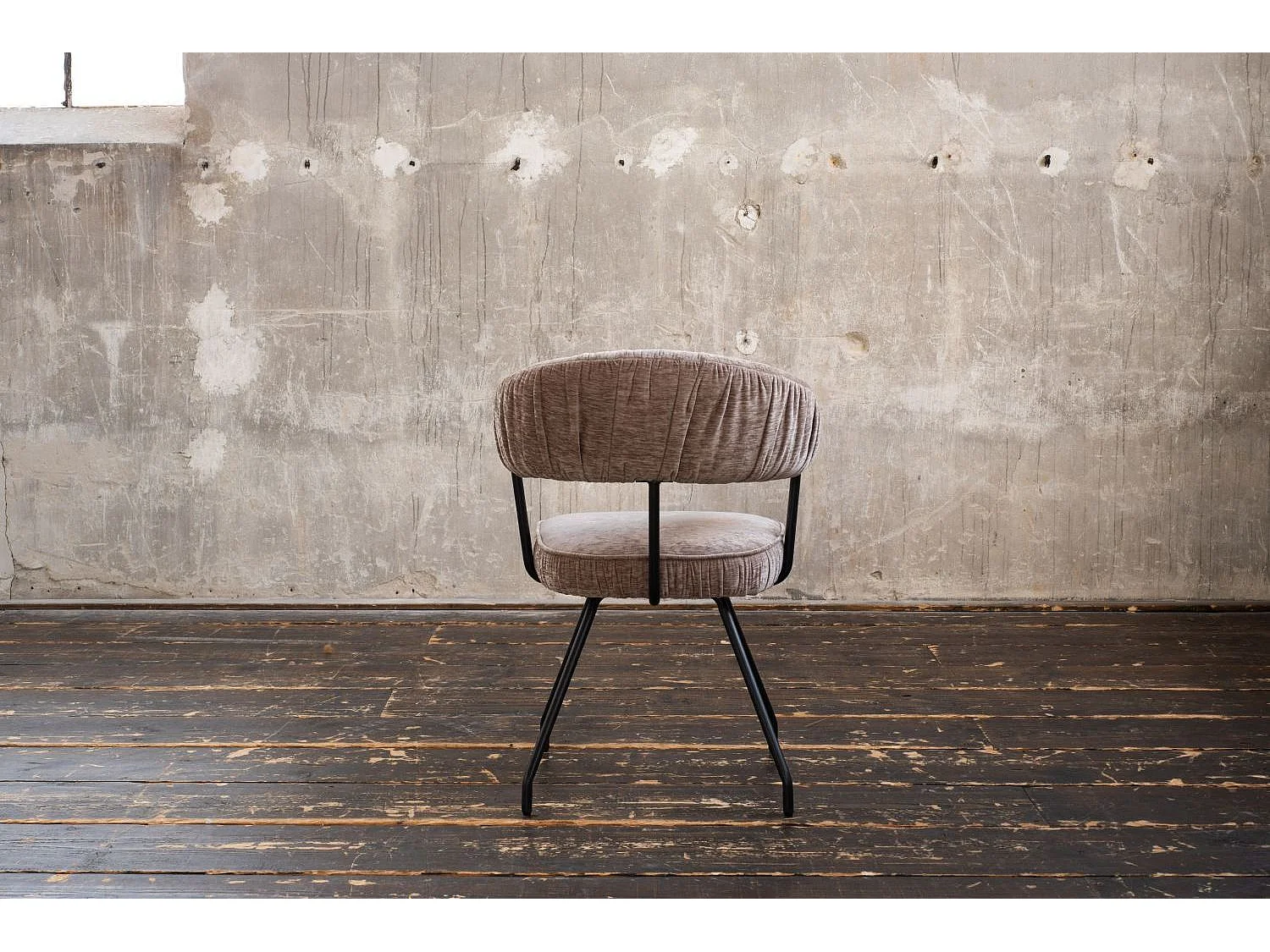 Esszimmerstuhl - Braun Webstoff - RUNA