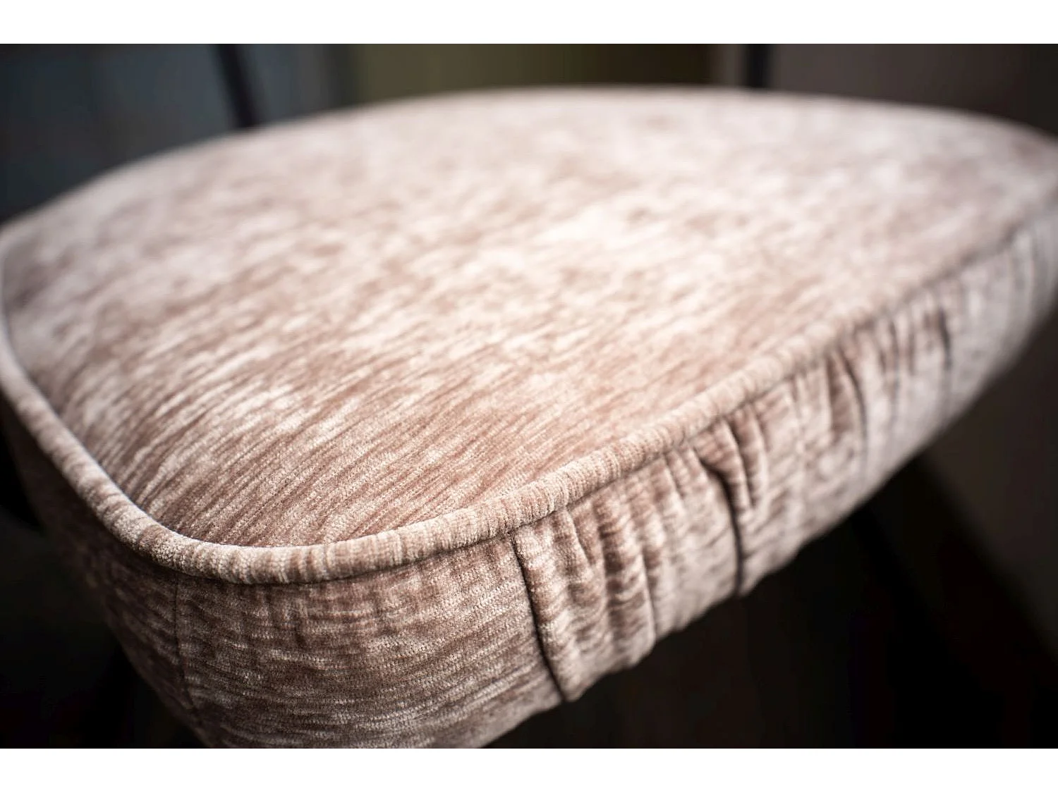 Chaise - marron tissu tissé - RUNA