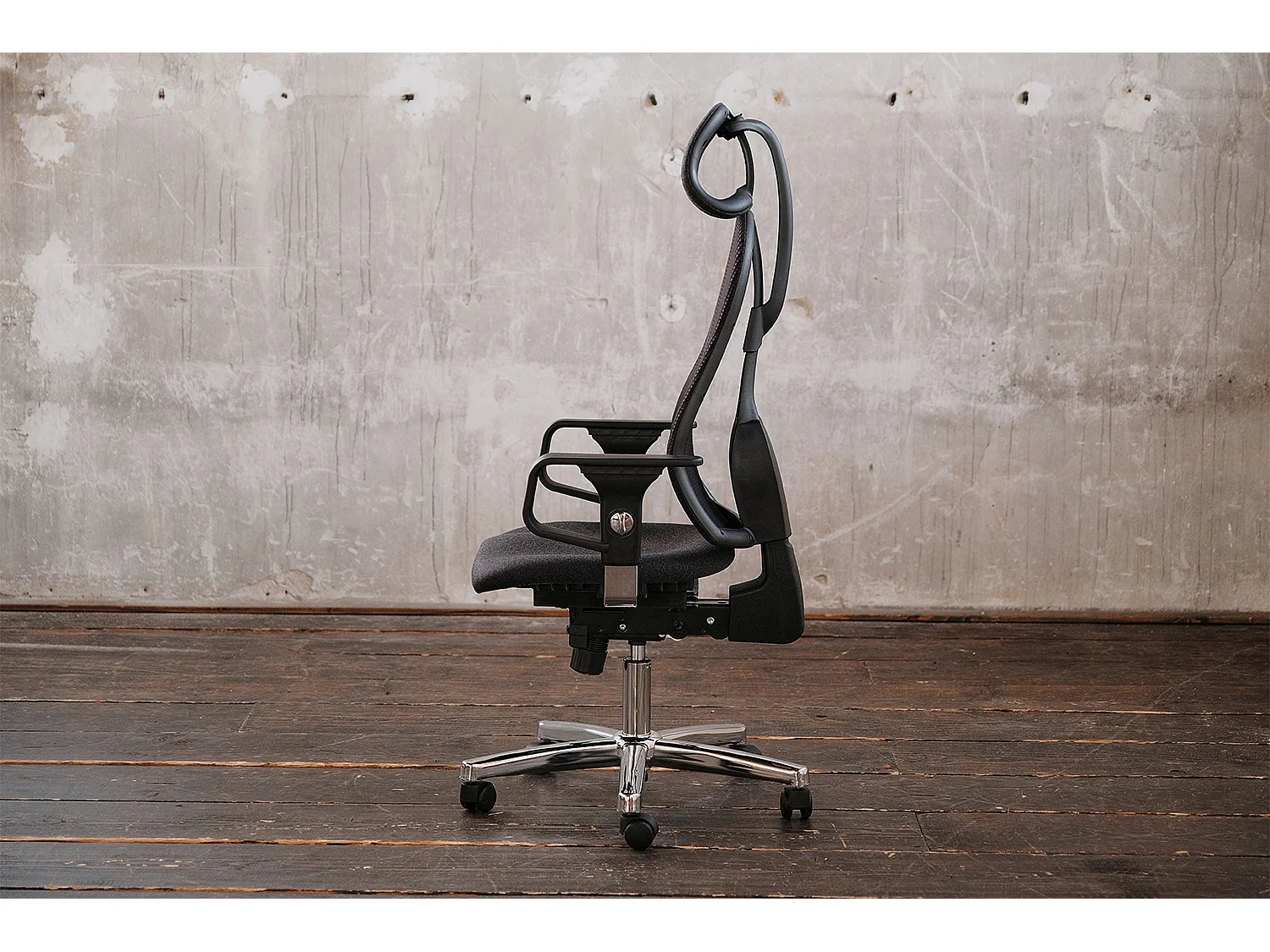 Chaise de bureau - anthracite plastique - 64 x 64 cm - FINO