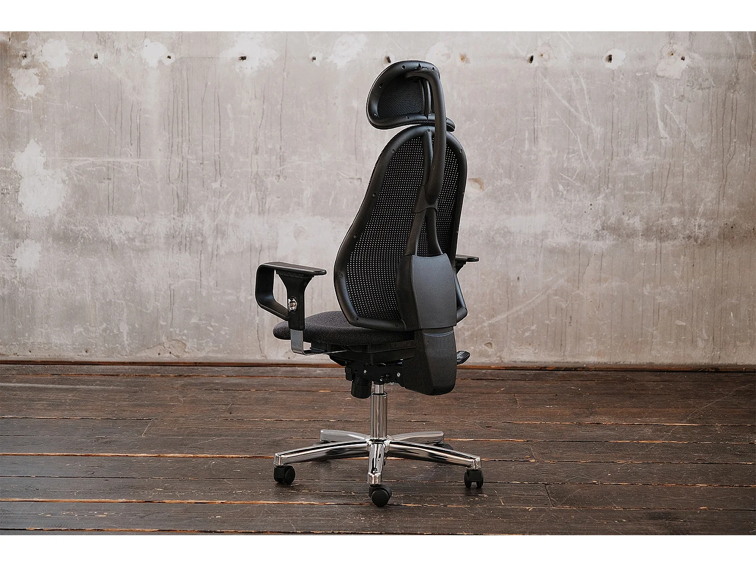 Chaise de bureau - anthracite plastique - 64 x 64 cm - FINO