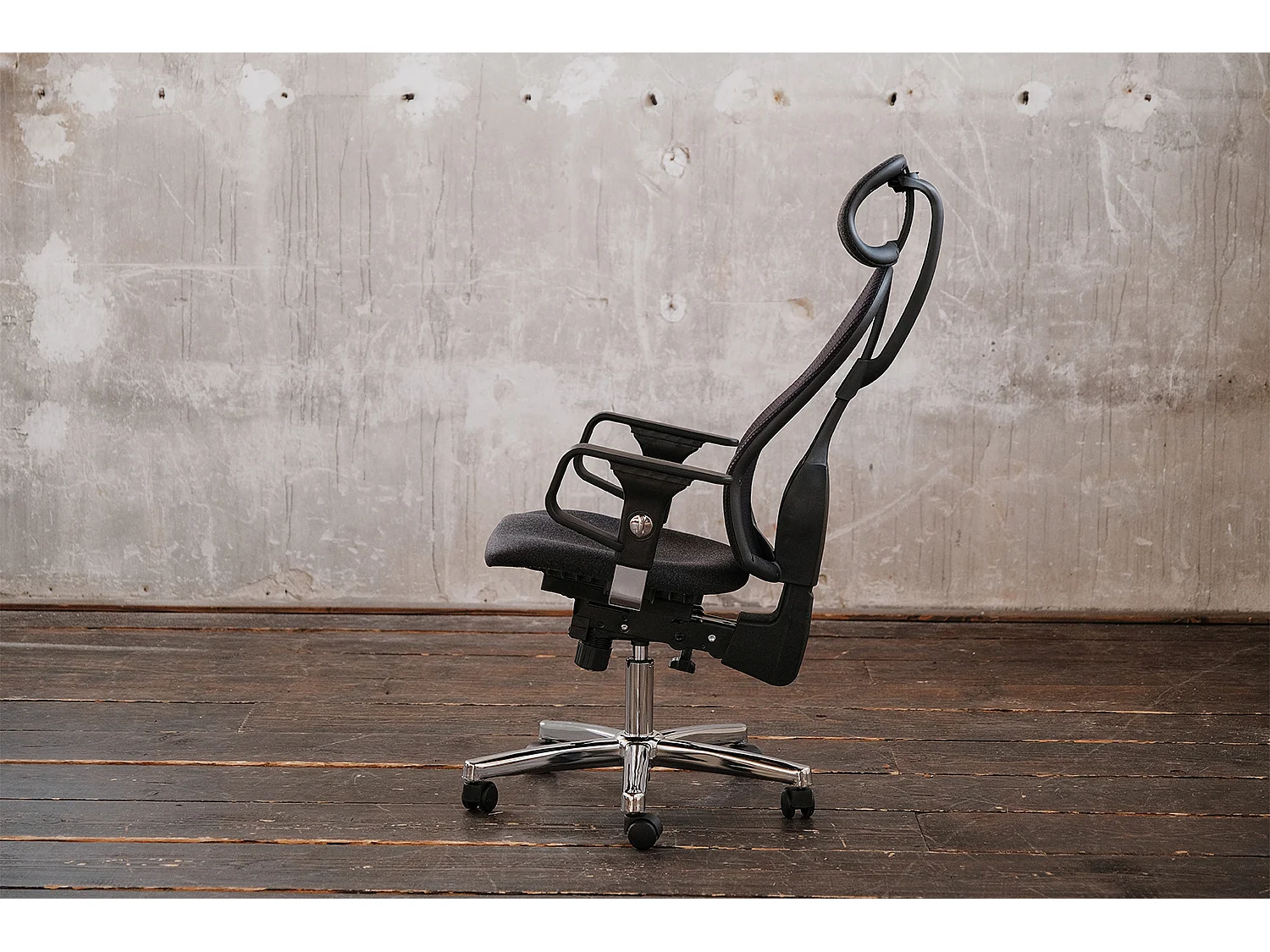 Chaise de bureau - anthracite plastique - 64 x 64 cm - FINO