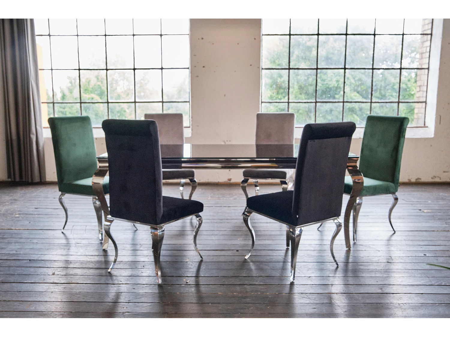 Chaise - Gris Velours - LEIA