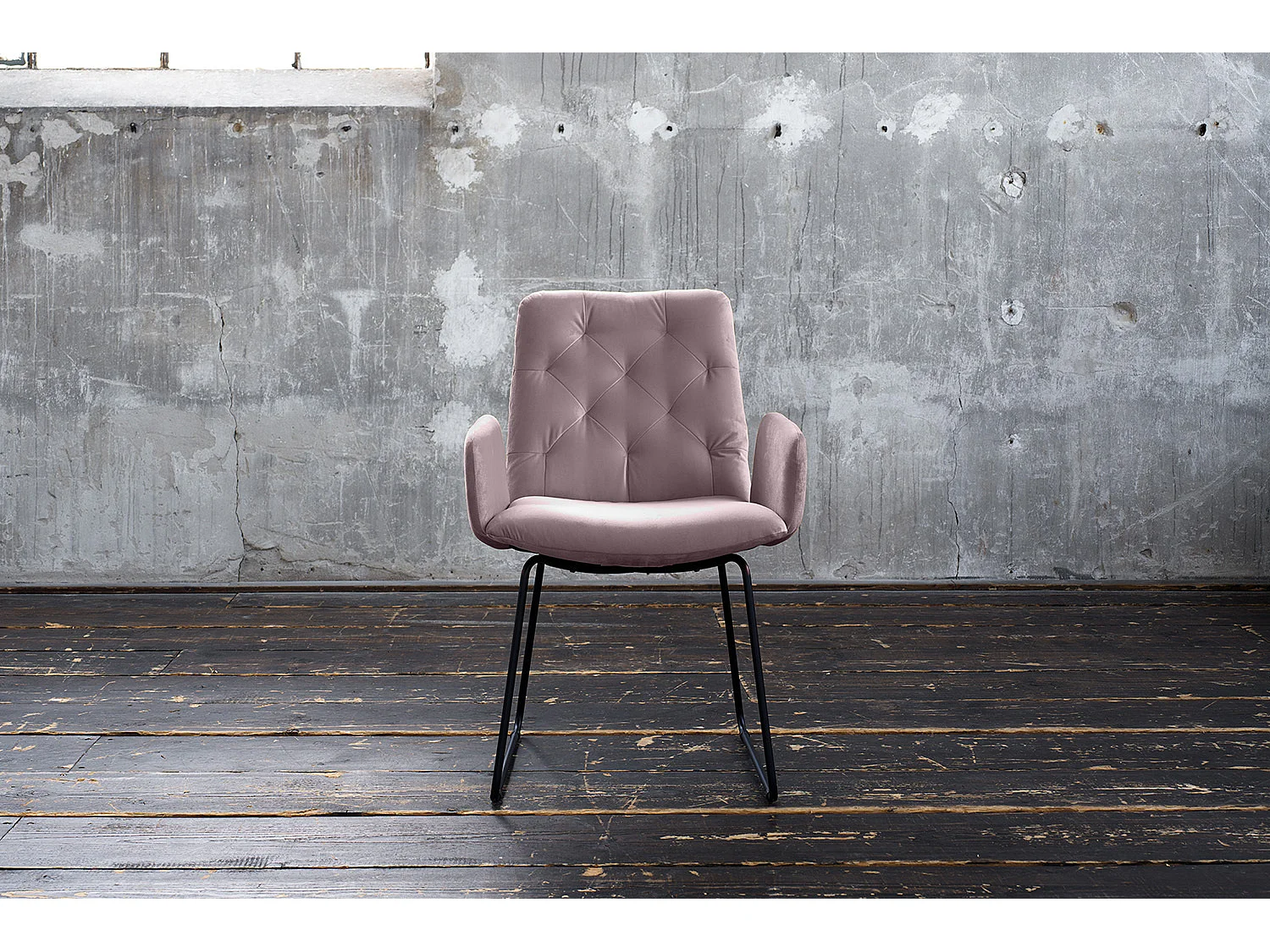 Esszimmerstuhl - Grau Velvet - NEW CHARME