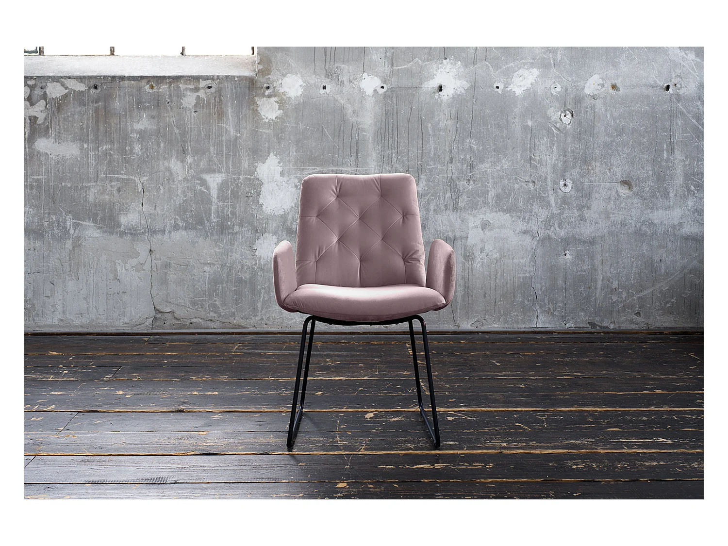 Esszimmerstuhl - Grau Velvet - NEW CHARME