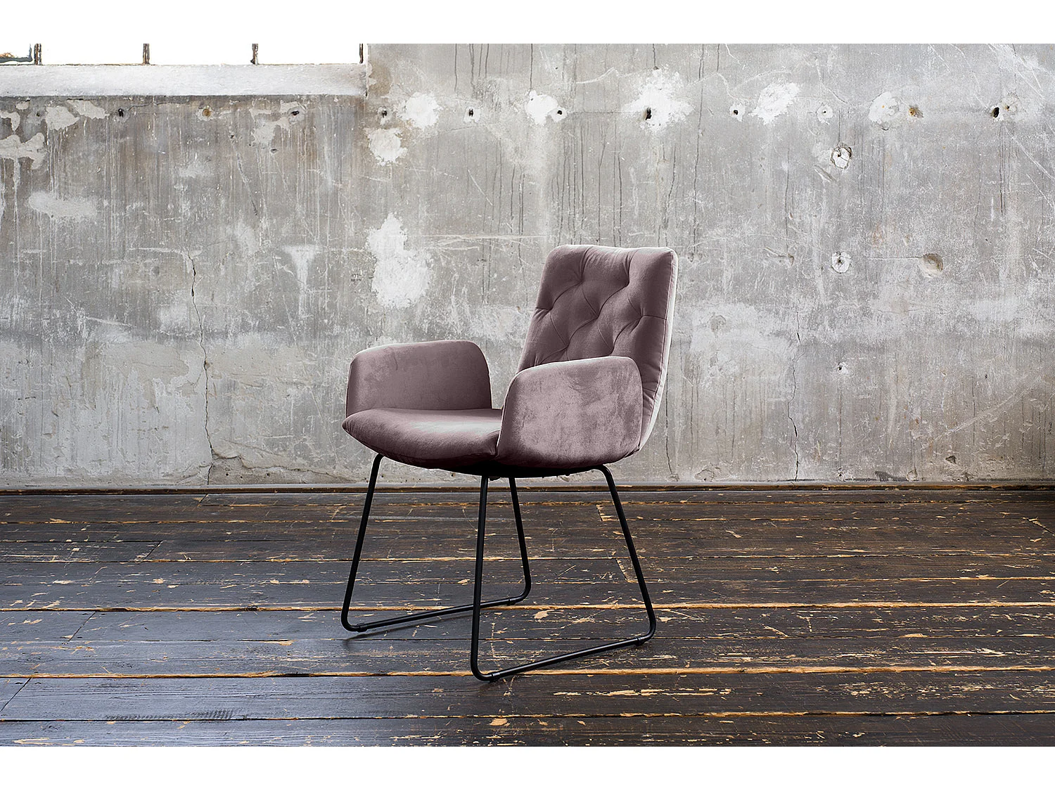 Esszimmerstuhl - Grau Velvet - NEW CHARME