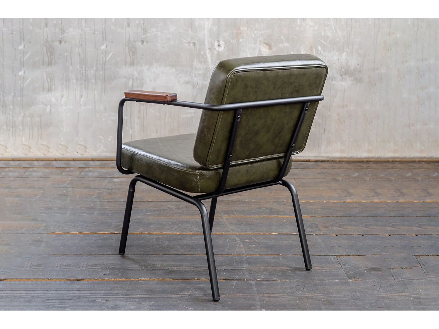 Silla - Verde cuero sintético - VISU