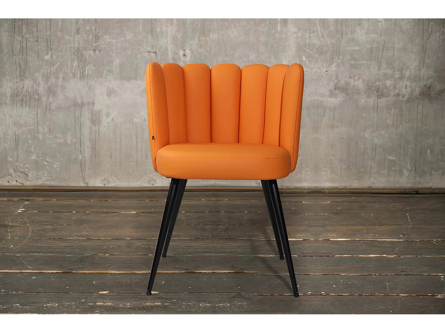 Eetkamerstoel - Oranje Imitatieleer - JADA