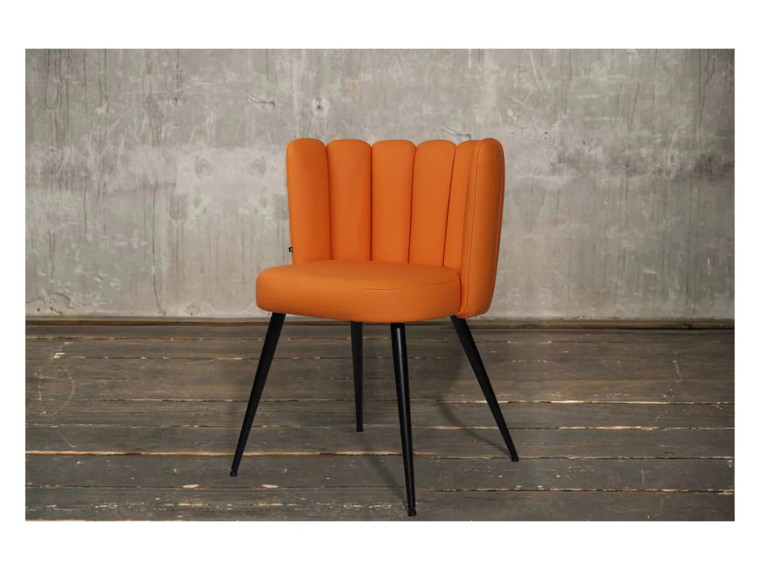 Esszimmerstuhl - Orange Kunstleder - JADA