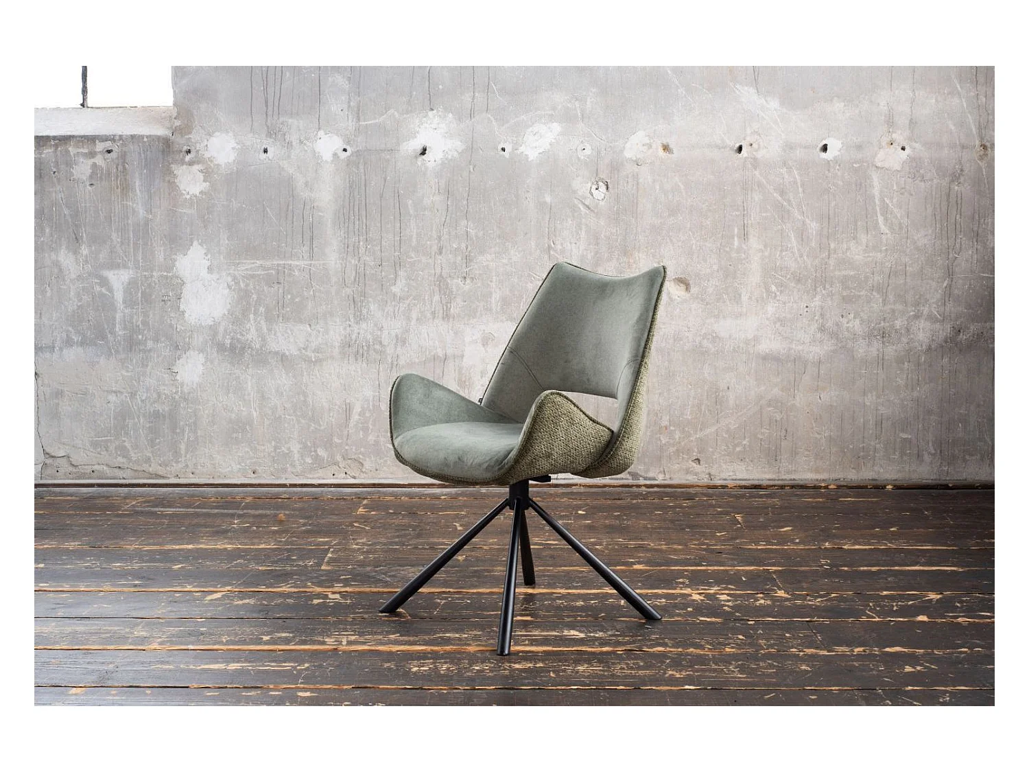 Chaise - Vert tissu tissé - VELO