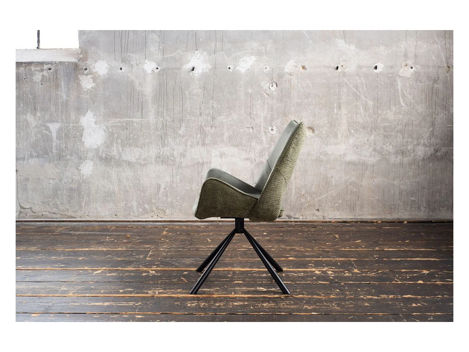 Chaise - Vert tissu tissé - VELO