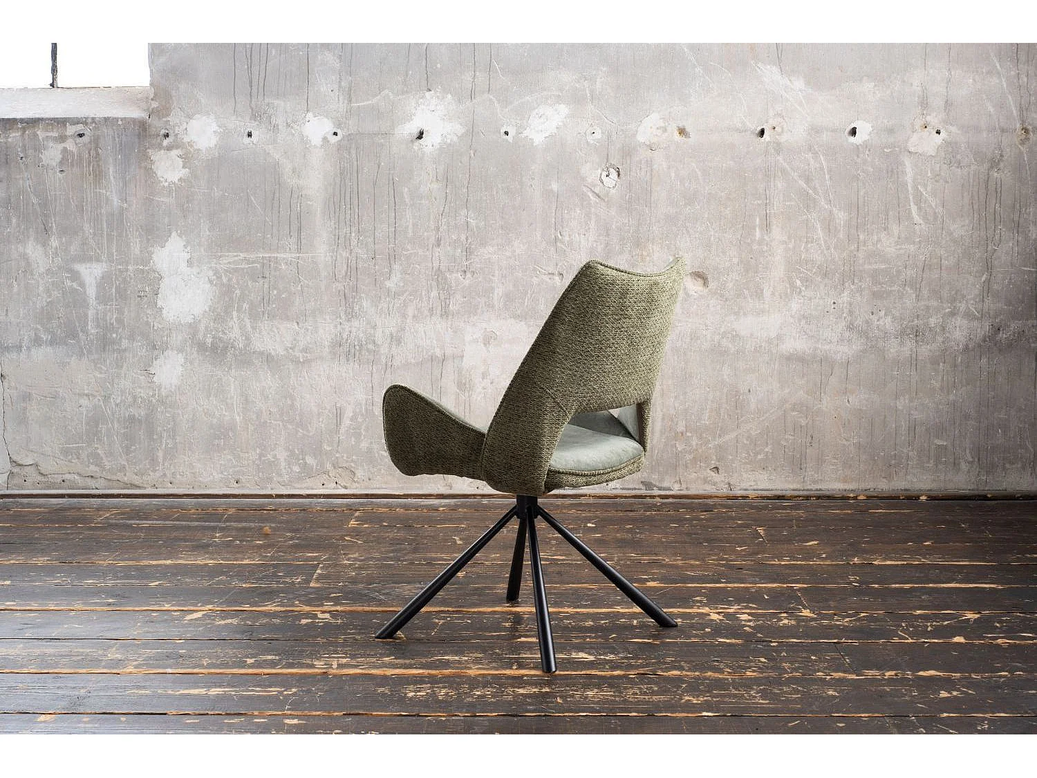 Chaise - Vert tissu tissé - VELO