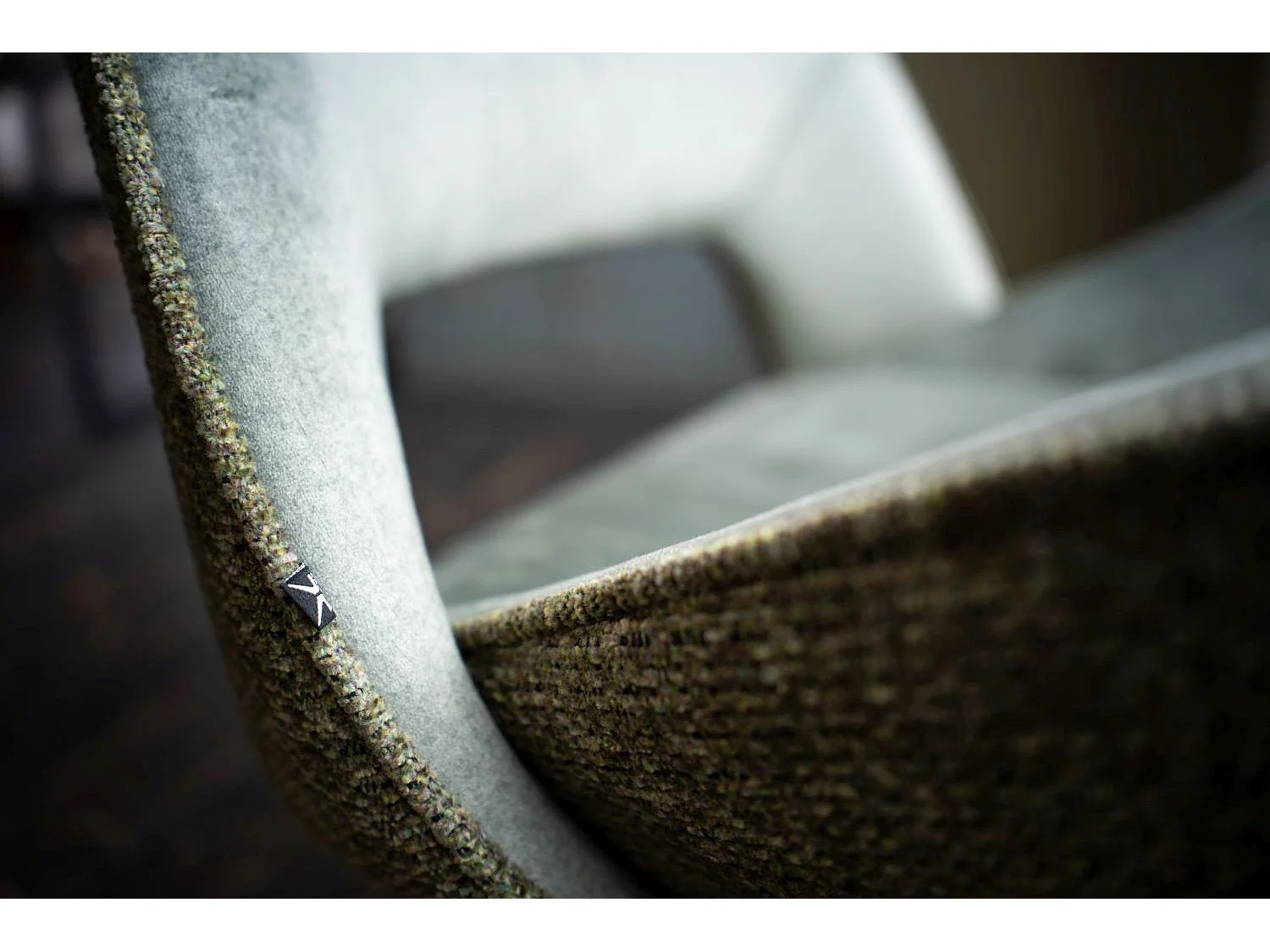 Chaise - Vert tissu tissé - VELO