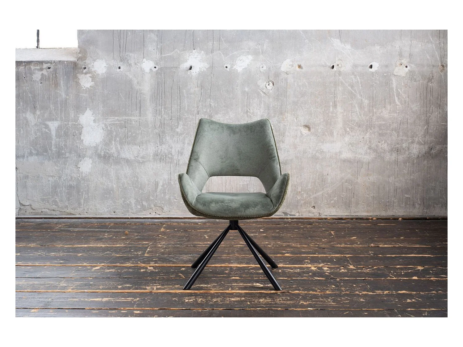 Chaise - Vert tissu tissé - VELO