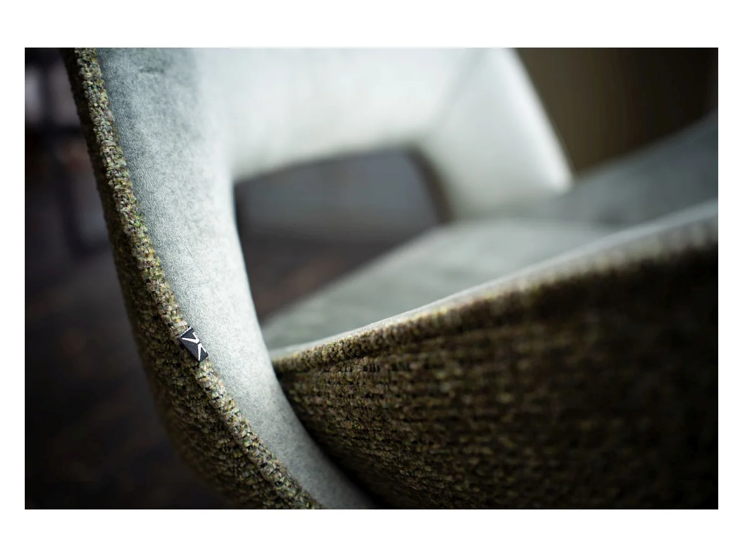 Esszimmerstuhl - Grün Webstoff - VELO