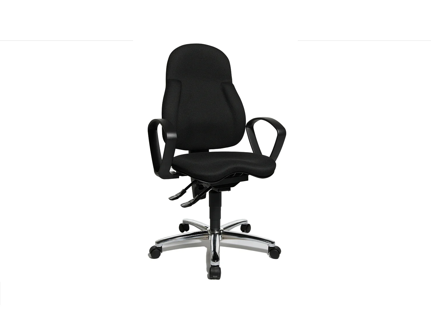 Chaise - Noir plastique - 64 x 64 cm - TINO