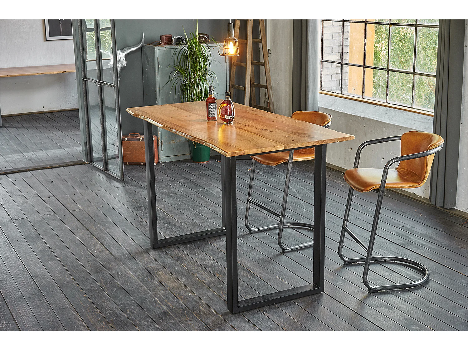 Bartisch - Holz Holz - 200 x 100 cm - LORA