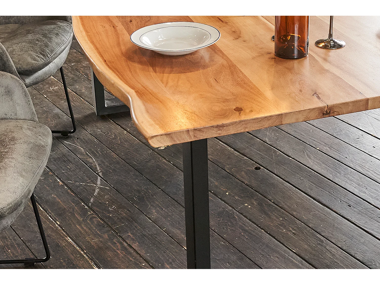 Esstisch - Holz Holz - 180 x 90 cm - LORE