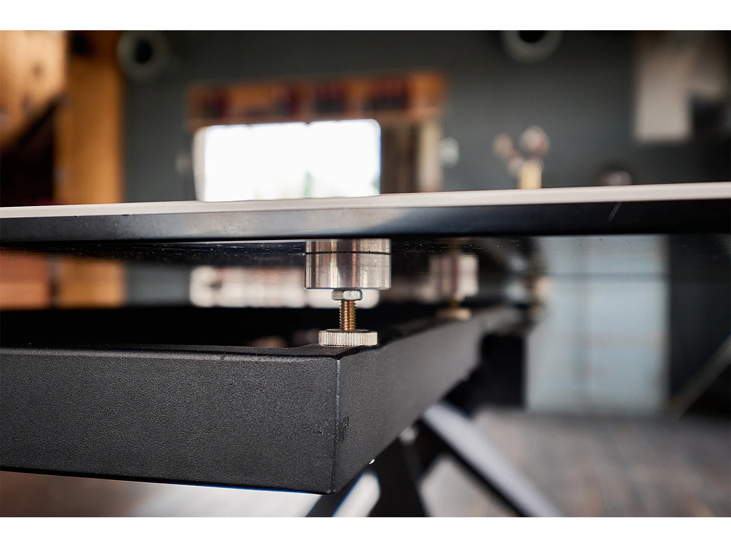 Eettafel - Grijs Glas - 180 x 90 cm - NOLDOR