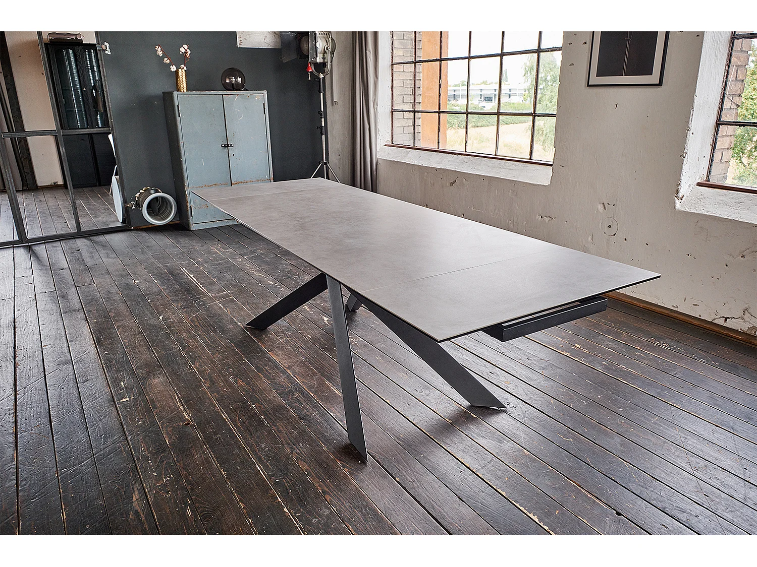 Tavolo - Grigio Vetro - 180 x 90 cm - NOLDOR