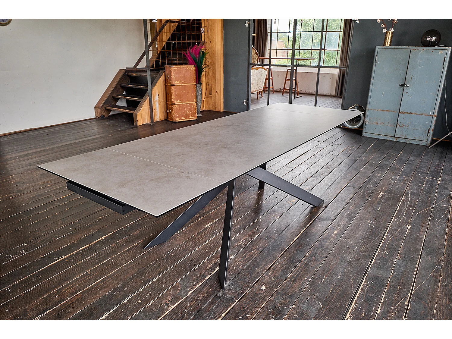 Tavolo - Grigio Vetro - 180 x 90 cm - NOLDOR